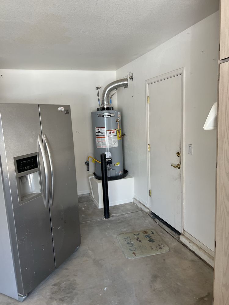 Water heater and appliance install