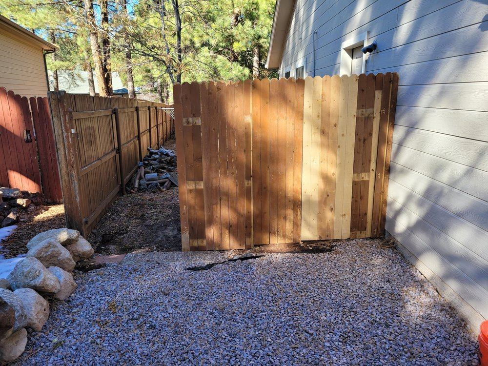 Fence repair and gate install